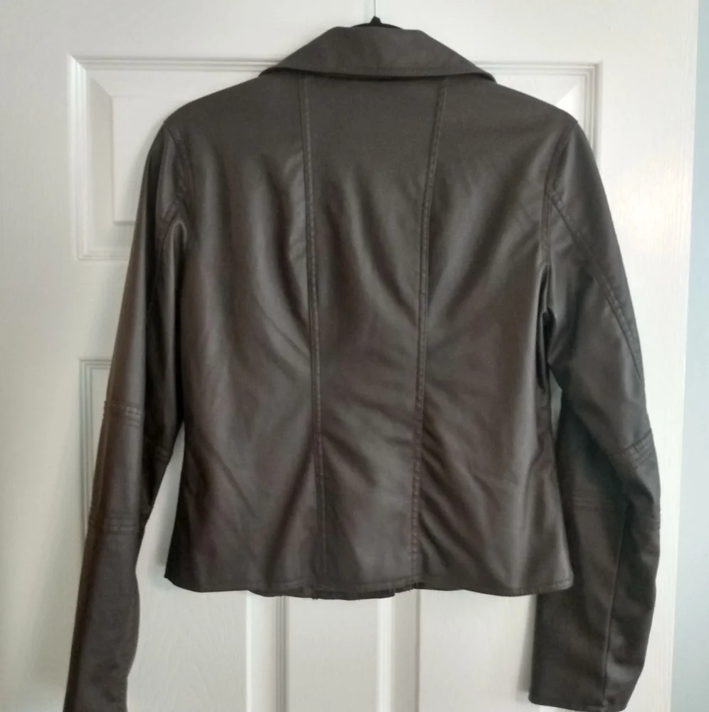 Celebrity Pink - Brown Faux Leather Jacket - Picture 5 of 9